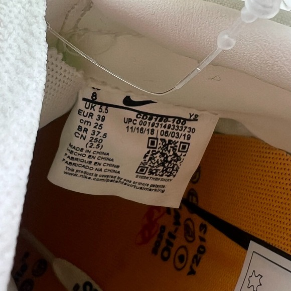 Nike Waffle Racer Off White Men\'s Size 8US - CD8180-100 OG Retro Green Laces NEW main image 8